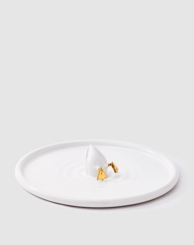 Pols Potten + Bord met diving duck